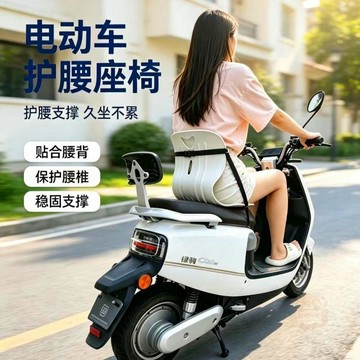 🏷️安心賣場🏷️電瓶車後座護 腰靠 墊上班長途騎行支撐腰託載人舒適靠椅