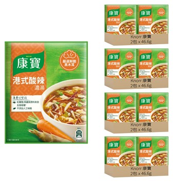 Knorr 康寶 自然原味 港式酸辣濃湯  46.6g  8包