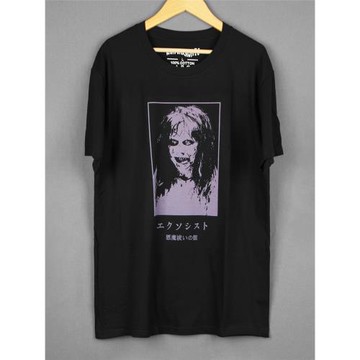 驅魔人The Exorcist恐怖電影純棉短袖美式休閑正肩印花男圓領T恤