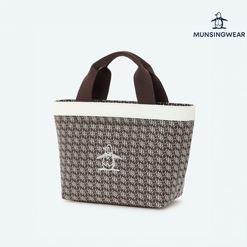 【Munsingwear 企鵝】男款棕色企鵝幾何紋保冷球車手提包 MGYJ0558