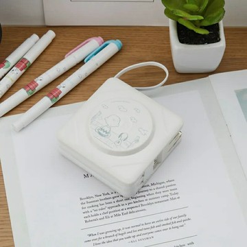 MiWorks米沃 SNOOPY史奴比 7合1 無線充電快充行動電源(冰河白)BS-NC10K