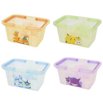 小禮堂 寶可夢 塑膠瀝水手提籃 (集合款)