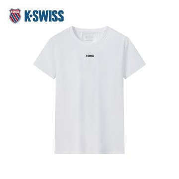 K-SWISS 專業運動T恤 TEESHIRTKC7622WNTS39 女上衣 女裝 白色 1910103-101