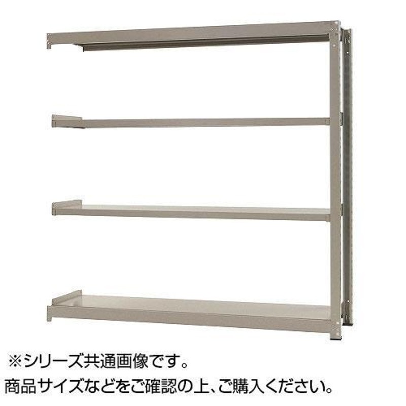 中量ラック 耐荷重500kgタイプ 連結 間口1500×奥行900×高さ1200mm 4段