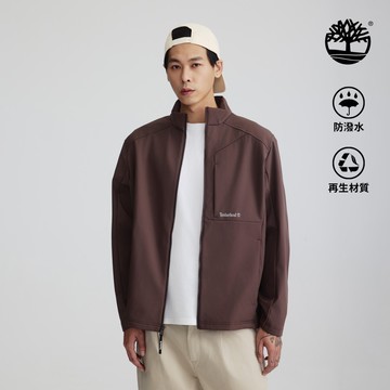 Timberland 男款巧克力棕防潑水軟殼外套|A5RTV243