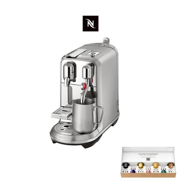 【Nespresso】膠囊咖啡機 Creatista Plus (金屬色)(贈咖啡組)