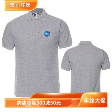 美國宇航局NASA POLO衫商務半袖純棉翻領T恤火星救援同款科幻簡約