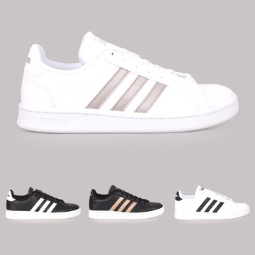 ADIDAS GRAND COURT 女休閒運動鞋 (免運 慢跑 網球 愛迪達【F3648】≡排汗專家≡