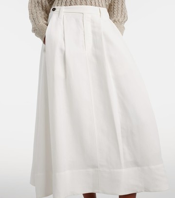 Brunello Cucinelli Mid-rise midi skirt