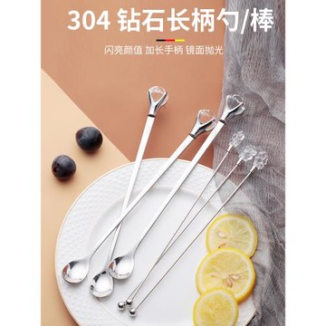 德國plazotta不銹鋼長柄攪拌勺子創意精致咖啡雞尾酒調酒棒冰勺