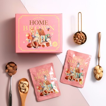 【紅布朗】真心堅果隨手包禮盒 (25gX12包/盒)