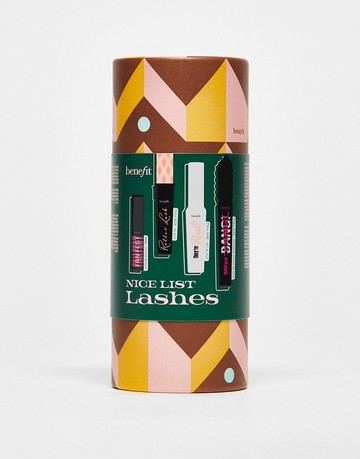 Benefit Nice List Lashes Badgal Bang, Roller Lash, They're Real & Fan Fest Mascara Gift Set (save 50%)-Multi