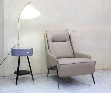 【歐風別館】摩卡乳膠皮休閒椅【主人椅~一人座】【基隆至台中免運費】