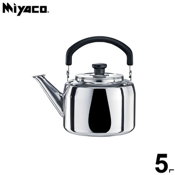 MIYACO 典雅316不鏽鋼笛音茶壺5L(台灣製造 SGS檢驗合格 安全無毒/MY-6150)