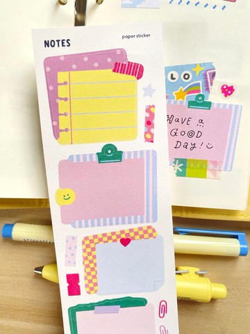 Notes Writable Paper Sticker Sheet