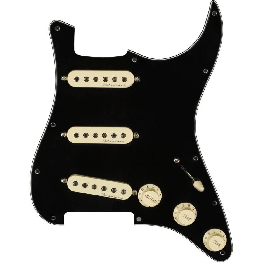 Fender USA Pre-Wired Strat Pickguard, Hot Noiseless SSS