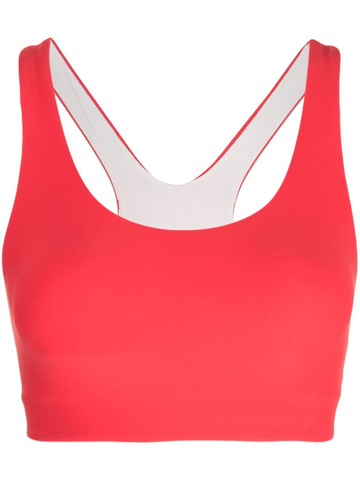 The Upside - logo-print racerback sports bra - women - Recycled Polyamide/Elastane - XS - Red