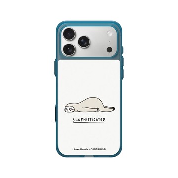 iPhone 17 Pro Max Clear (相機按鈕) 夜幕藍 - ilovedoodle (Lim Heng Swee) - Slophisticated 樹懶