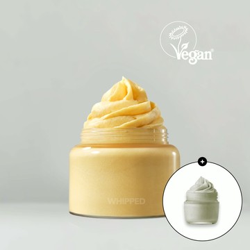 WHIPPED 柚子維他命奶油潔面乳罐裝 80g 贈艾草茶樹潔面乳 25ml 官方旗艦店