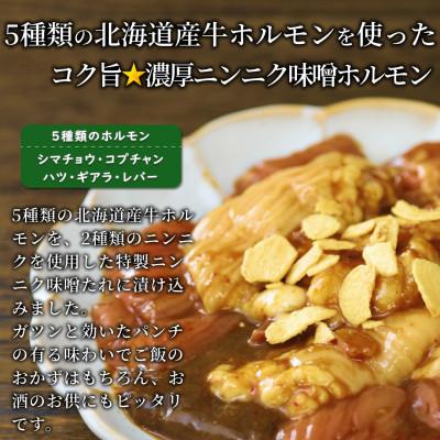 ふるさと納税 池田町 3種の北海道焼肉セット(ジンギスカン・道産味付豚ホルモン・北海道産牛にんにく味噌ホルモン)1.5kg