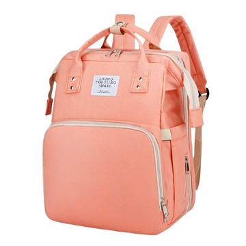 翔駿親子 媽媽背包 保冷保溫 多功能背包 USB充電  35 x 16 x 19cm  經典粉色款