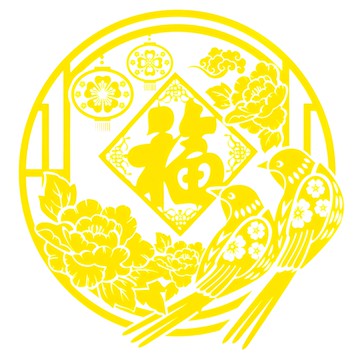 WE CHAMP 金碧輝煌春節燙金無痕壁貼-2入  30 x 30cm  金色