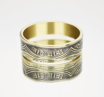 印度硬幣戒指 8 Ann 1919-1920（複製品）硬幣戒指女士硬幣戒指禮物