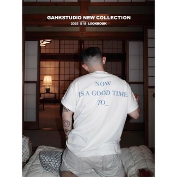 (免運)GAHKSTUDIO 25新款夏季/百搭惡搞標語短袖/230克重/中等舒適厚度