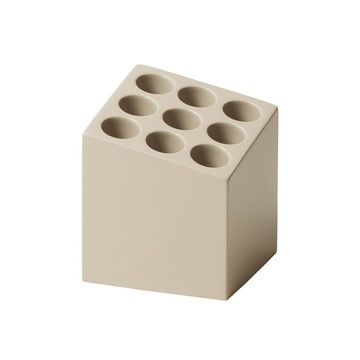 【日本ideaco】CUBE 砂岩9孔雨傘架-多色可選-米棕
