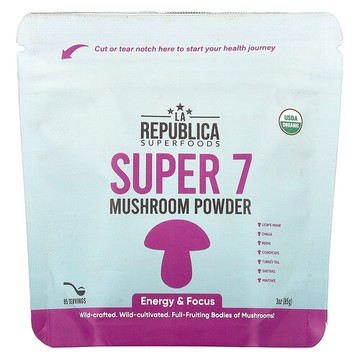 La Republica, 超級 7 蘑菇粉，3 盎司（85 克）