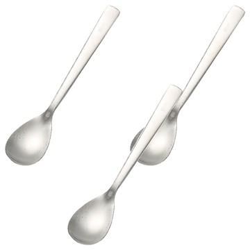 生活King 樂司 不鏽鋼中匙 咖啡匙 3入  銀色  1組