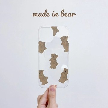 透明小熊 | made in bear (iPhone / Android 適用 手機殼)