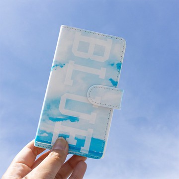 相容於所有型號智慧型手機保護殼筆記本[Great SKY]藍天初夏雲藍藍IE10U