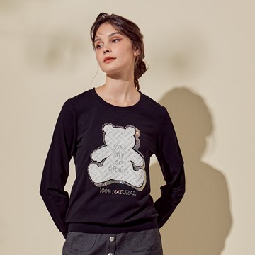 CLL巧玲瓏 小熊圖案休閒上衣 0473815