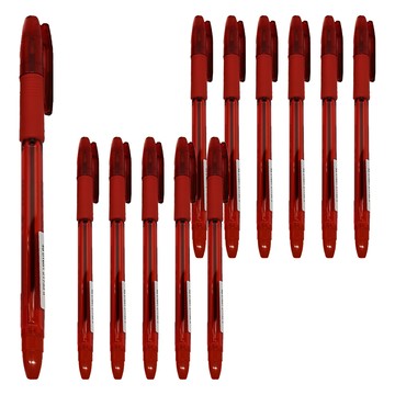 ZEBRA 斑馬牌 Z-1 大容量滑順原子筆  紅色  1盒