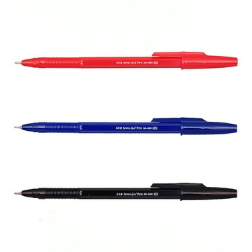 SKB 輕盈中油筆 0.5mm 藍/紅/黑 12支 / 盒 SB-0601｜領券最高折$220