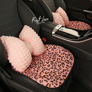 🚀桃園出貨🚀 汽車坐墊四季通用豹紋座墊夏季透氣通風高級感座椅套新款車內座套