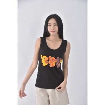 (S) anao質感棉質純棉黑色短袖上衣二手衣