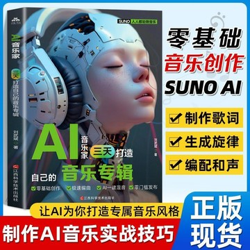 正版有貨🔥AI音樂傢三天打造自己的音樂專輯人人能做音樂零基礎創作編曲混音