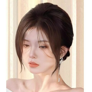 【巴黎精品】現貨+預購 女補髮塊真髮髮片透氣假髮片輕量隱形增髮量假髮接髮-手織7*9cm逼真4款a1fv49