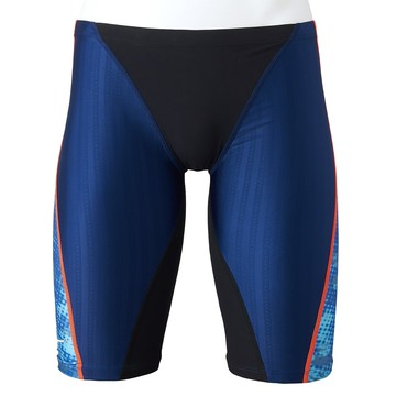 MIZUNO SWIM 過季促銷 FX SONIC SYNERGY 男泳褲 長四角泳褲 競泳用 N2MBA03182 丈青x淺藍