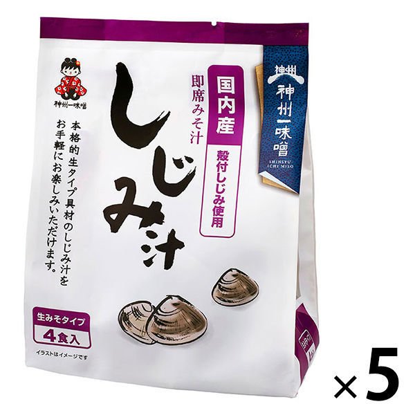 神州一味噌神州一味噌 国産しじみ汁 4食×5個