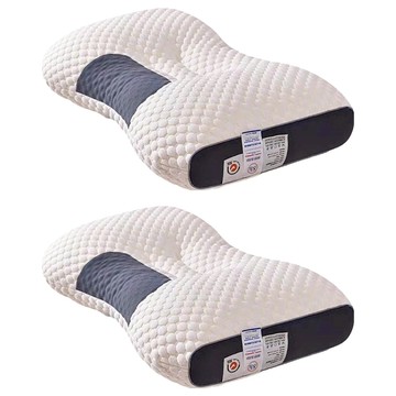 針織棉按摩枕 1.2kg  白色  2個  74 x 48cm