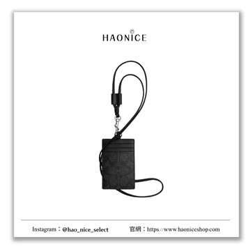 【HAO NICE】25SS COACH 蔻馳經典老花紋皮夾 logo銀扣 精品卡夾 卡包 掛繩款