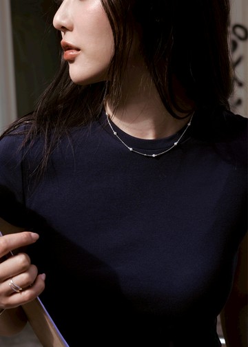 925純銀｜銀珠珍珠項鍊