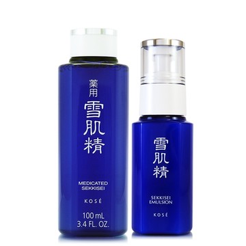 *KOSE高絲 雪肌精化妝水100ml(一般型)+雪肌精乳液70ml (極潤型)(正統公司貨)