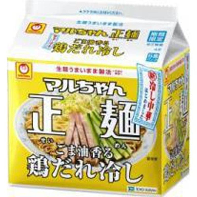 東洋水産 マルちゃん 正麺 ごま油香る鶏だれ冷し 5食×6入