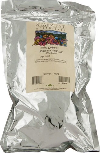 Starwest Botanicals Organic Rosehips Cut and Sifted 1 lb