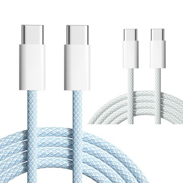 Type C公 - C公 GIX PD彩色編織充電線《支援筆電 / iPad / 60W》 Type c 2M  蘋果 iPhone 15 三星 快充傳輸線