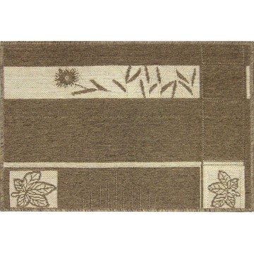編織風格踏墊 楓葉(深) 60x90cm 附止滑網40x60cm